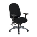 Multi-Function High-Back Chair with Seat Slider and Titanium Finish Base by Office Star - 8511