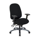 Silla Multi-Función de Respaldo Alto con Deslizador de Asiento y Base con Acabado de Titanio de Office Star - 8511