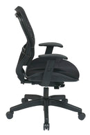 Silla con respaldo SpaceFlex autoajustable de la serie REVV de Office Star - 86-M33BN2W