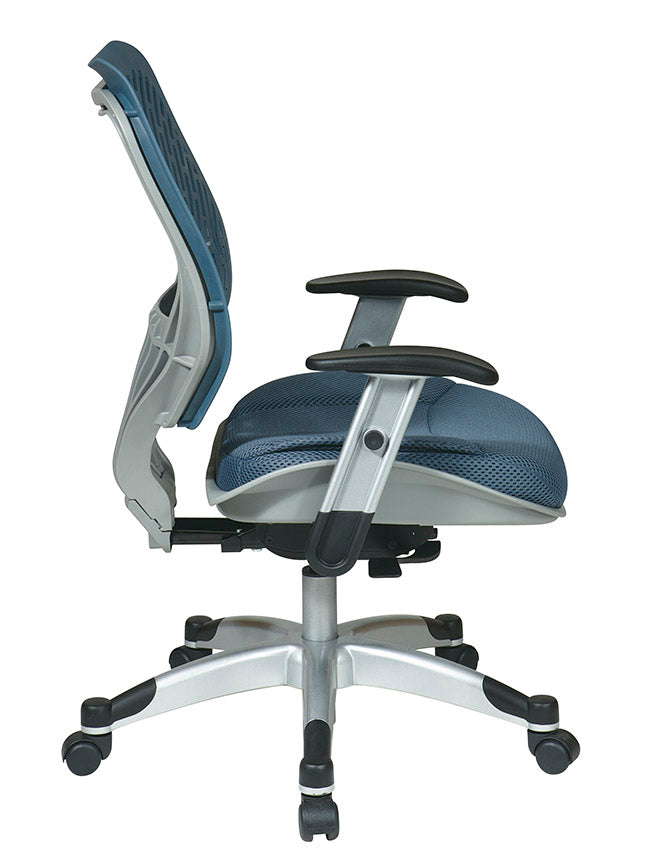 Unique Self Adjusting Blue Mist Spaceflex Back Managers Chair by Office Star - 86-M77C625R
