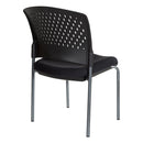 Pro Line II de Office Star Products SILLA DE VISITA SIN REPOSABRAZOS CON ACABADO TITANIO Y RESPALDO ENVOLVENTE DE PLÁSTICO VENTILADO - 8620R-30