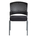Pro Line II de Office Star Products SILLA DE VISITA SIN REPOSABRAZOS CON ACABADO TITANIO Y RESPALDO ENVOLVENTE DE PLÁSTICO VENTILADO - 8620R-30