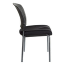 Pro Line II de Office Star Products SILLA DE VISITA SIN REPOSABRAZOS CON ACABADO TITANIO Y RESPALDO ENVOLVENTE DE PLÁSTICO VENTILADO - 8620R-30