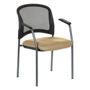 Silla de visita Pro Line II de Office Star Products con respaldo contorneado PROGRID, acabado titanio y brazos - 86710R