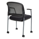 Sillón giratorio para visitas con acabado de titanio - 86740R-30