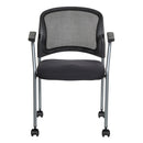 Sillón giratorio para visitas con acabado de titanio - 86740R-30