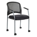 Sillón giratorio para visitas con acabado de titanio - 86740R-30