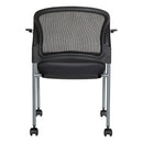 Sillón giratorio para visitas con acabado de titanio - 86740R-30