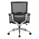 Office Star Products - Black Matrix Back Manager's Office Chair with Black Bonded Leather Seat - 867A-E31P91F2