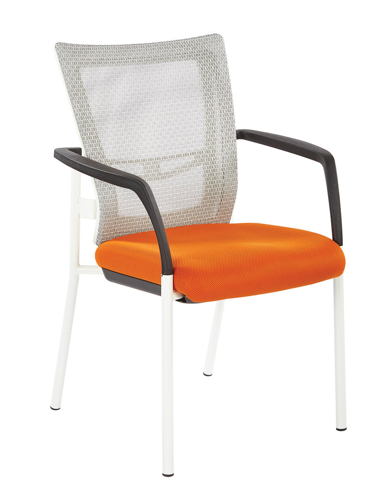 Pro Line II by Office Star Products PROGRID® MESH BACK VISITORS CHAIR - 8810W