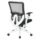 Office Star Products - White Vertical Mesh Back Manager's Chair With Black Mesh Seat - 889-3TW1N1421W