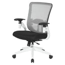 Office Star Products - White Vertical Mesh Back Manager's Chair With Black Mesh Seat - 889-3TW1N1421W