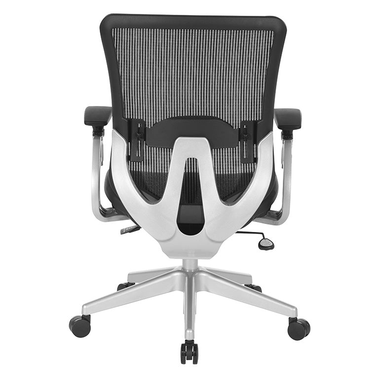 Office Star Products - Black Vertical Mesh Seat and Back Manager's Chair - 889-T11N6421R