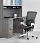 Office Star Products - Black Vertical Mesh Seat and Back Manager's Chair - 889-T11N6421R