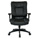 Office Star Products - Black Bonded Leather Conference Chair - 9333E