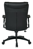 Office Star Products - Black Bonded Leather Conference Chair - 9333E