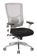 Pro Line II by Office Star Products PROGRID® WHITE MESH MID BACK CHAIR - 95672