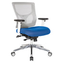 Pro Line II de Office Star Products Silla de oficina con respaldo medio de malla blanca PROGRID® - 95673