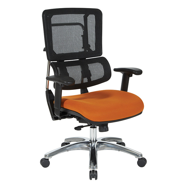 Pro Line II by Office Star Products Vertical Black Mesh Back Chair - 99662C