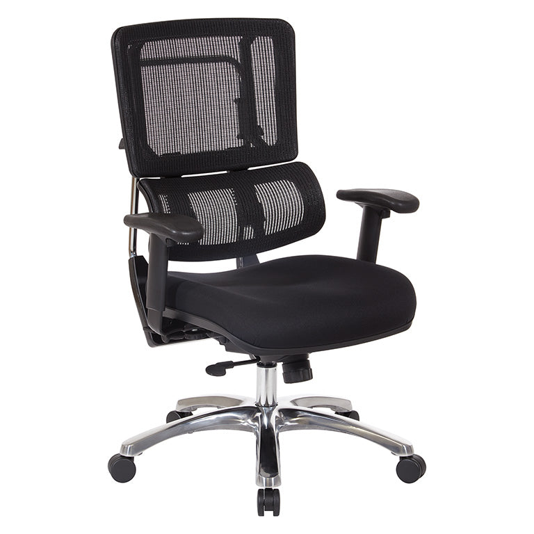 Pro Line II by Office Star Products Vertical Black Mesh Back Chair - 99662C