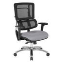 Silla con respaldo de malla negra vertical Pro Line II de Office Star Products - 99662C