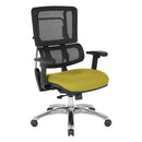 Silla con respaldo de malla negra vertical Pro Line II de Office Star Products - 99662C