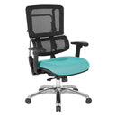 Silla con respaldo de malla negra vertical Pro Line II de Office Star Products - 99662C