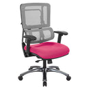 Pro Line II by Office Star Products SILLÓN DE MALLA GRIS VERTICAL CON BASE DE TITANIO - 99667T