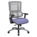 Pro Line II by Office Star Products SILLÓN DE MALLA GRIS VERTICAL CON BASE DE TITANIO - 99667T