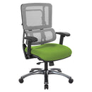 Pro Line II by Office Star Products SILLÓN DE MALLA GRIS VERTICAL CON BASE DE TITANIO - 99667T