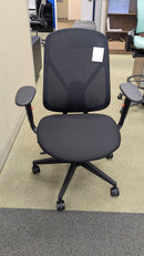Clearance – Sinclair BOO Pulse Black Task Chair with Seat Slider $199