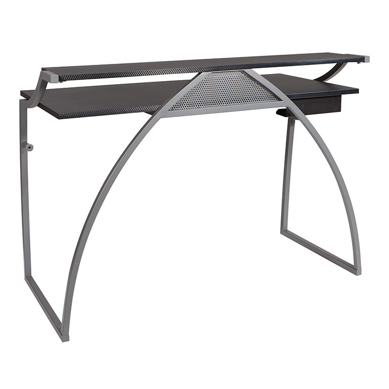 Office Star Products ALPHA BATTLESTATION GAMING DESK - ALP25-BLK