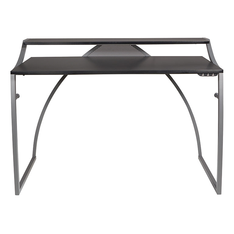 Office Star Products ALPHA BATTLESTATION GAMING DESK - ALP25-BLK