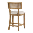 Ave Six by Office Star Products ALAINA TABURETE DE BARRA DE 26" CON RESPALDO DE REJILLA - ANA26-L32