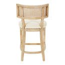 Ave Six by Office Star Products ALAINA TABURETE DE BARRA DE 26" CON RESPALDO DE REJILLA - ANA26-L32