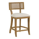 Ave Six by Office Star Products ALAINA TABURETE DE BARRA DE 26" CON RESPALDO DE REJILLA - ANA26-L32