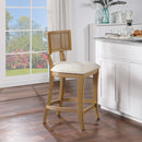 Ave Six by Office Star Products ALAINA TABURETE DE BARRA DE 26" CON RESPALDO DE REJILLA - ANA26-L32