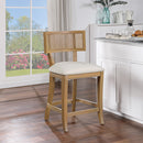Ave Six by Office Star Products ALAINA TABURETE DE BARRA DE 26" CON RESPALDO DE REJILLA - ANA26-L32