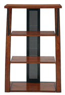 OSP Designs by Office Star Products AURORA BOOKCASE WITH POWDER-COATED BLACK ACCENTS - AR27