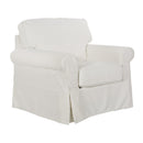 Sillón Ave Six by Office Star Products ASHTON CON FUNDA ESTILO RÚSTICO EN TELA COLOR MARFIL - ASN51