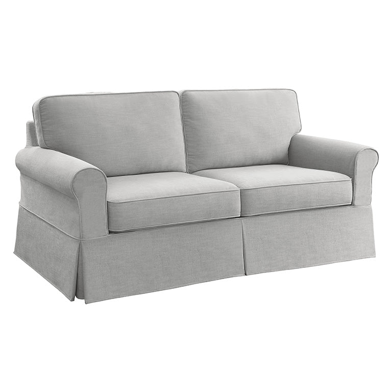 Ave Six by Office Star Products ASHTON SLIPCOVER SOFA COTTAGE STYLE IN FOG FABRIC - ASN53-S