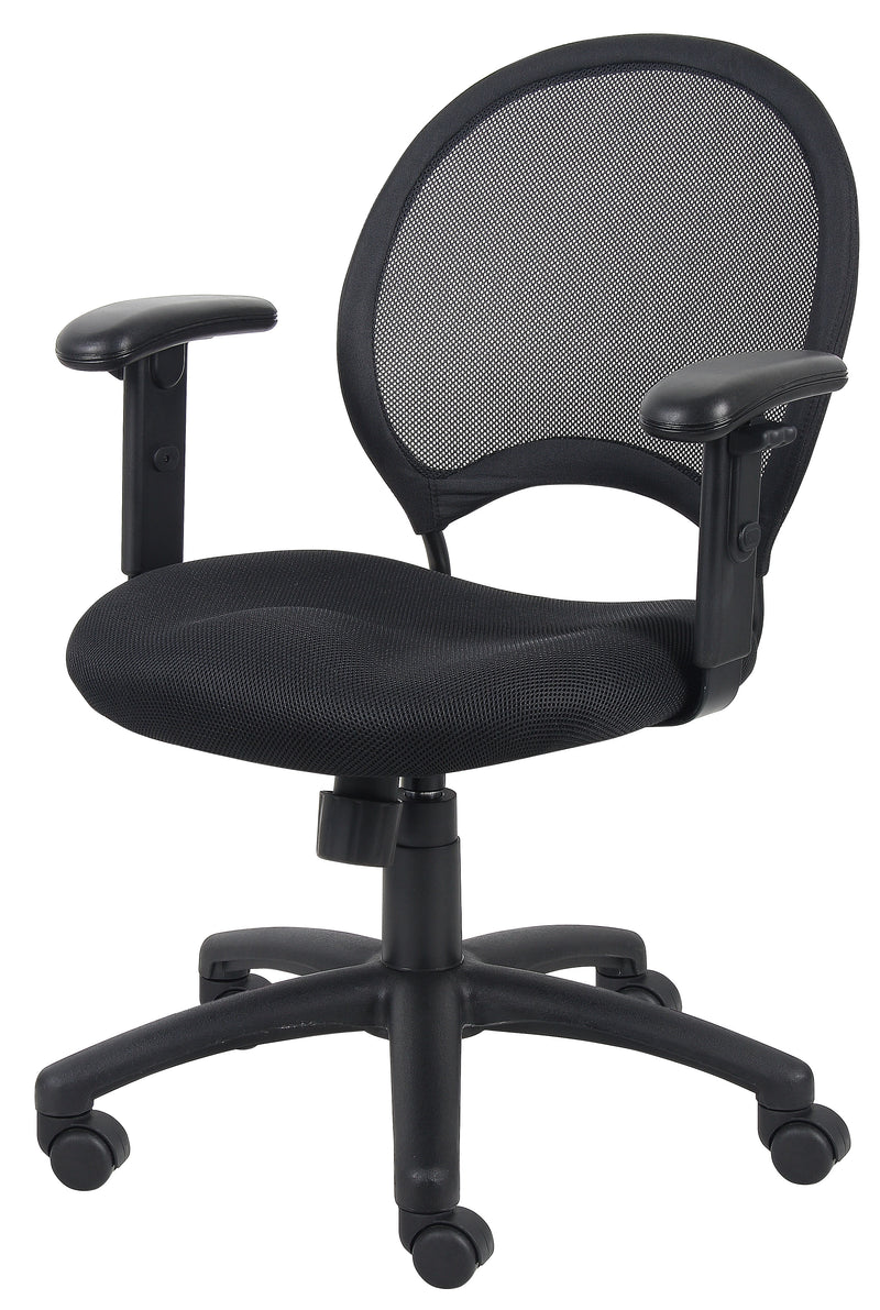 Boss Mesh Chair With Adjustable Arms - B6216