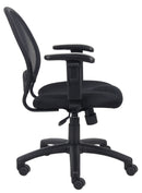 Silla ejecutiva de malla con brazos ajustables - B6216