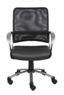 Boss Mesh Back W/ Pewter Finish Task Chair - B6406
