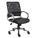 Boss Mesh Back W/ Pewter Finish Task Chair - B6406