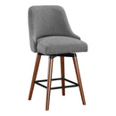 Taburete giratorio de barra de mediados de siglo de 26 pulgadas BAGFORD de Ave Six by Office Star Products - BGD26