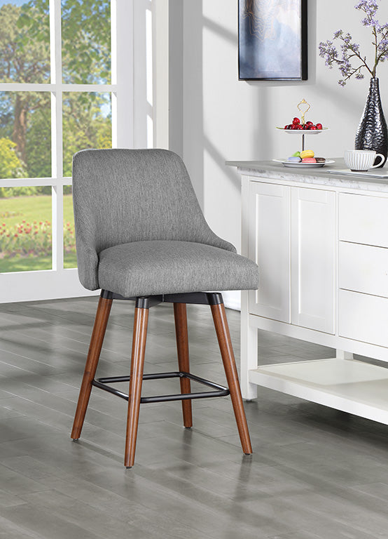 Ave Six by Office Star Products BAGFORD 26" SWIVEL MID-CENTURY COUNTER STOOL - BGD26