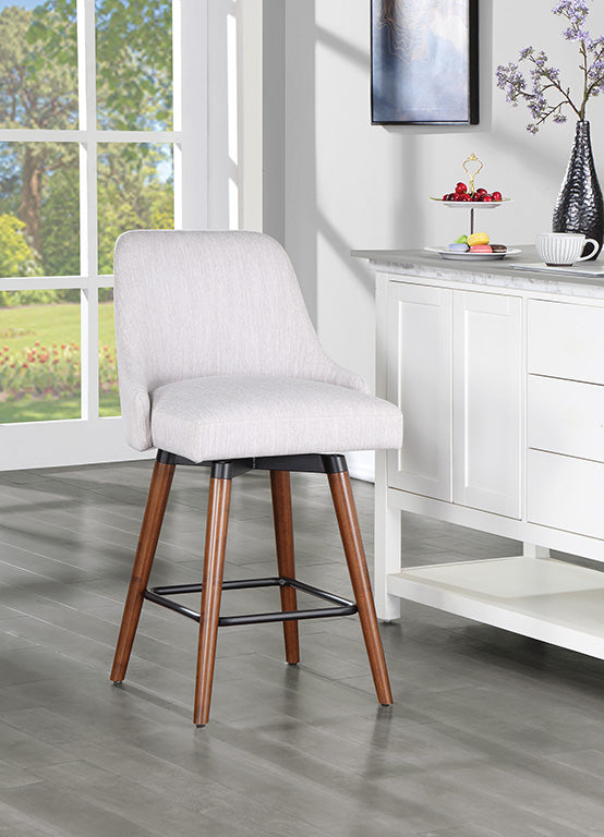 Ave Six by Office Star Products BAGFORD 26" SWIVEL MID-CENTURY COUNTER STOOL - BGD26