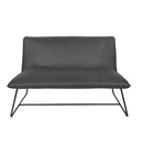 Ave Six by Office Star Products SOFÁ DE DOS PLAZAS BROCTON EN ANTE SINTÉTICO GRIS CARBÓN - BRC52-P