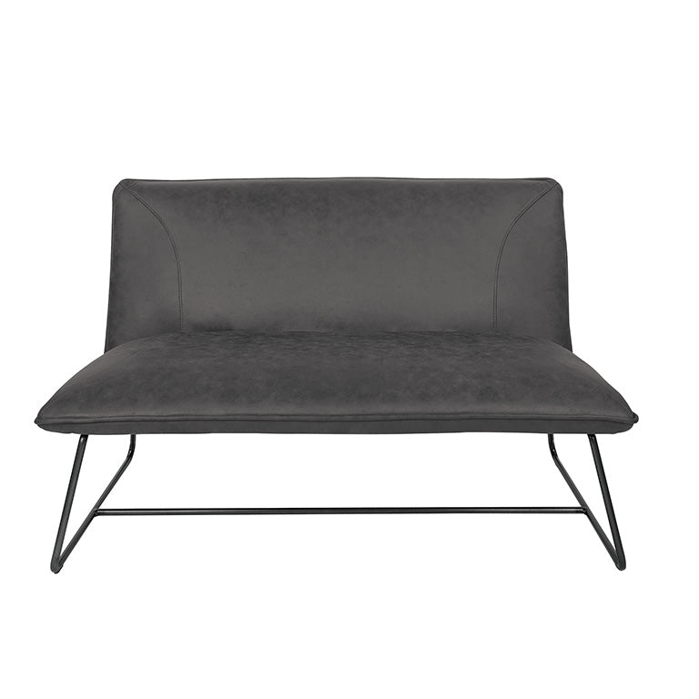 Ave Six by Office Star Products BROCTON LOVESEAT IN CHARCOAL FAUX SUEDE - BRC52-P